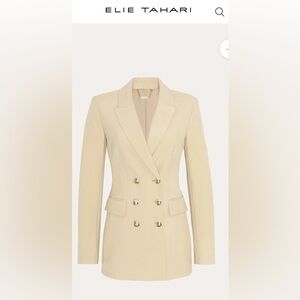Elie Tahari Women's Cream Blazer, Size 12, NWT